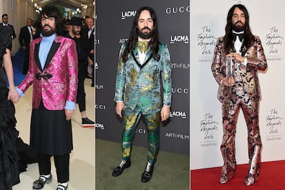 Alessandro Michele

El referente estético de buena parte de la lista y por tanto, de los iconos de la masculinidad moderna, es la personificación de su propio libro de estilo. El modisto italiano también sucumbe ante los estampados pictóricos y los bordados extravagantes que han hecho de su Gucci una firma superventas. Barroquismo en estado puro.