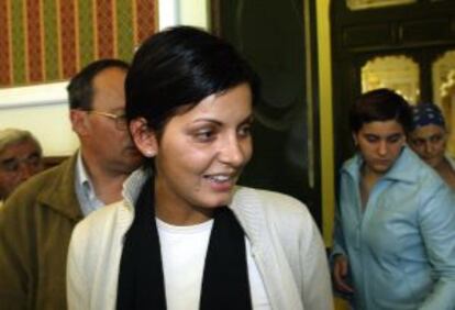 Nevenka Fernández, en el juicio en 2002 en el que se condenó al Ismael Álvarez.