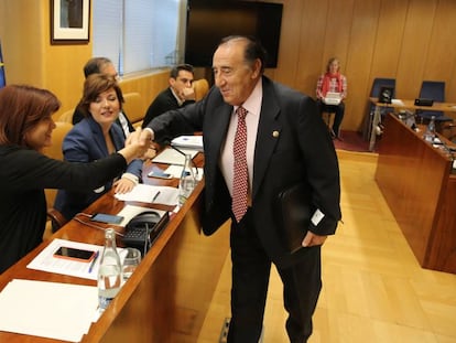 Transcurso de la Comisión de investigación caso 'Aneri' en el turno de declaracion de Salvador Santos, en la Asamblea de Madrid.