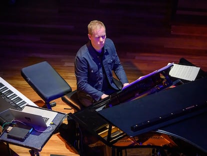 Max Richter, en su concierto en el Palau de la Música.