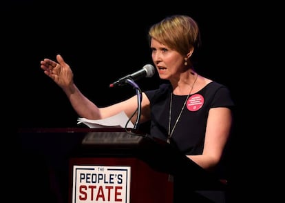 La actriz Cynthia Nixon, en 2018.