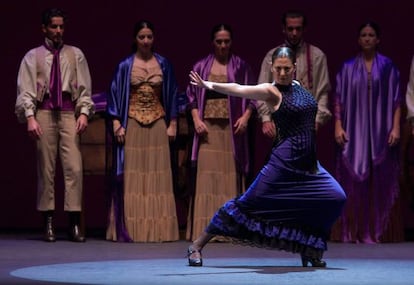 Sara Baras during the dress rehearsal of La Pepa.