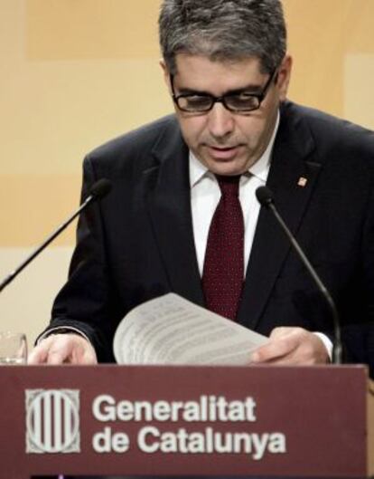 Homs, durante su primera rueda de prensa en el nuevo Gobierno.