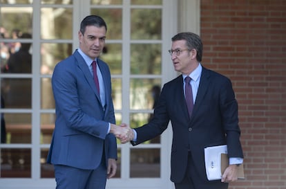 Pedro Sánchez y Feijóo