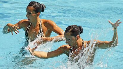 La pareja de natación sincronizada, Gemma Mengual y Ona Carbonell.