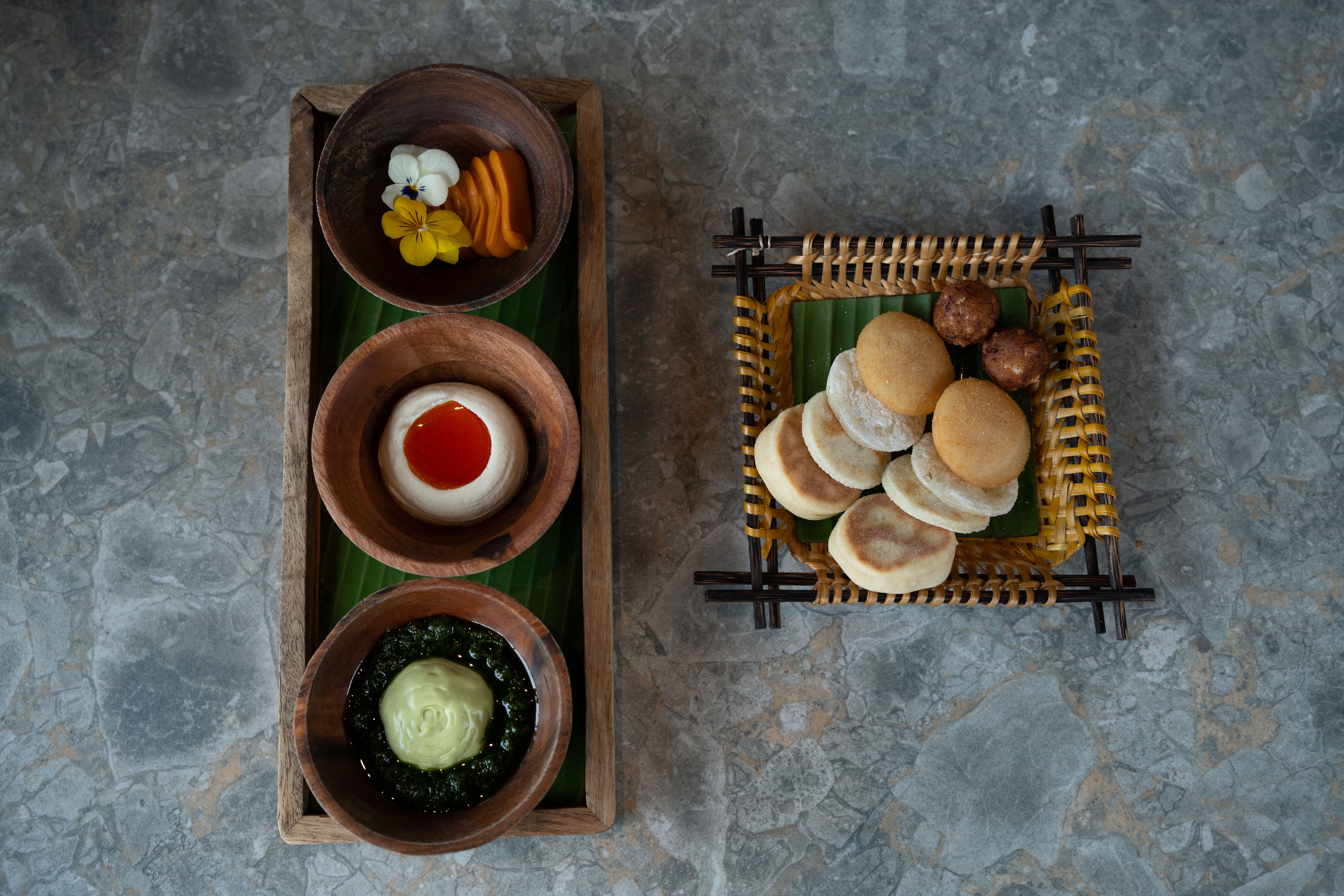 Arepas del restaurante de comida vegetariana latinoamericana Mita, en Washington.