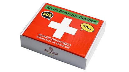 regalos amigo invisible originales: cofre de emergencia con medicinas comestibles.