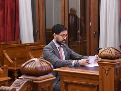 Cristóbal Jimeno Chadwick durante un juicio en la Corte Suprema chilena, en Santiago (Chile).