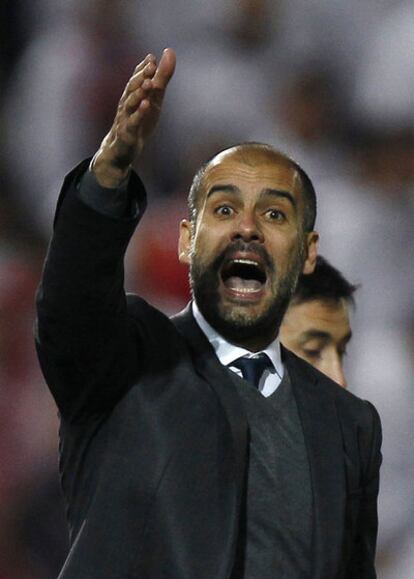 Guardiola, durante el partido.