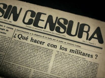 Portada del diario Sin Censura, en febrero de 1980.