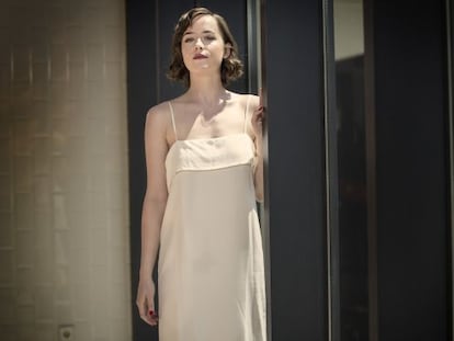 Dakota Johnson, fotografiada en la sede de Estrella Damm de Barcelona.