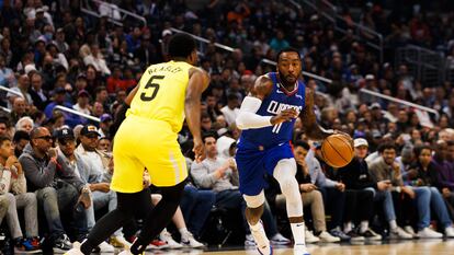 John Wall durante un encuentro entre los Clippers y los Utah Jazz.