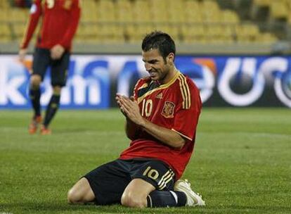 Cesc Fàbregas, durante el partido ante Nueva Zelanda