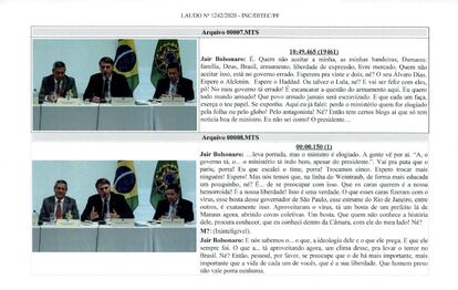 Reprodução da transcrição da reunião entre o presidente Jair Bolsonaro e sua equipe de Governo.