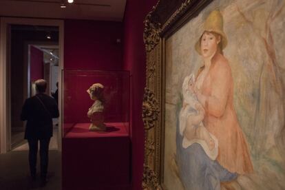 'Maternitat. L'infant al pit o la senyora Renoir i el seu fill Pierre' (1885), una interpretació moderna de la Madona, que es pot veure a Barcelona.