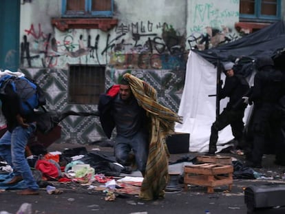 Policiais fizeram uma megaoperação na região da Cracolândia, em São Paulo, no domingo passado.