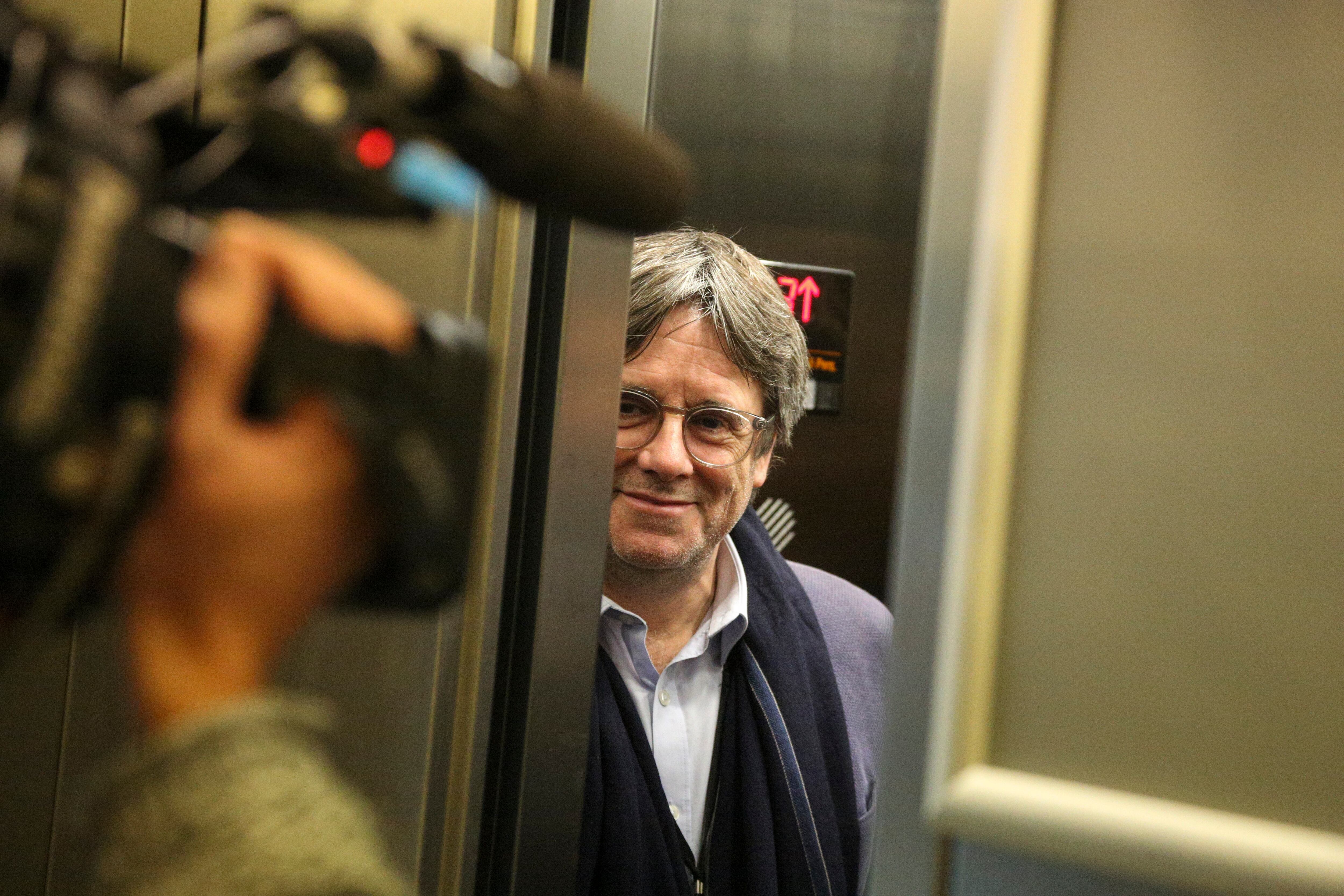 Carles Puigdemont, hoy en el Parlamento Europeo. 