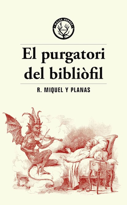 Portada de 'El purgatori del bibliòfil' de Ramon Miquel y Planas.