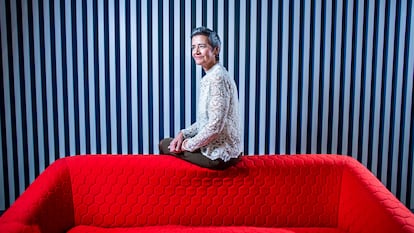 Margrethe Vestager, el 16 de noviembre en Madrid. 