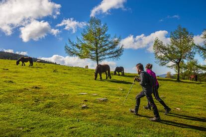 El parque natural de Urkiola (Bizkaia). 