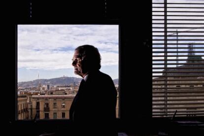 Xavier Trias, en el despacho de CiU en el Ayuntamiento de Barcelona.