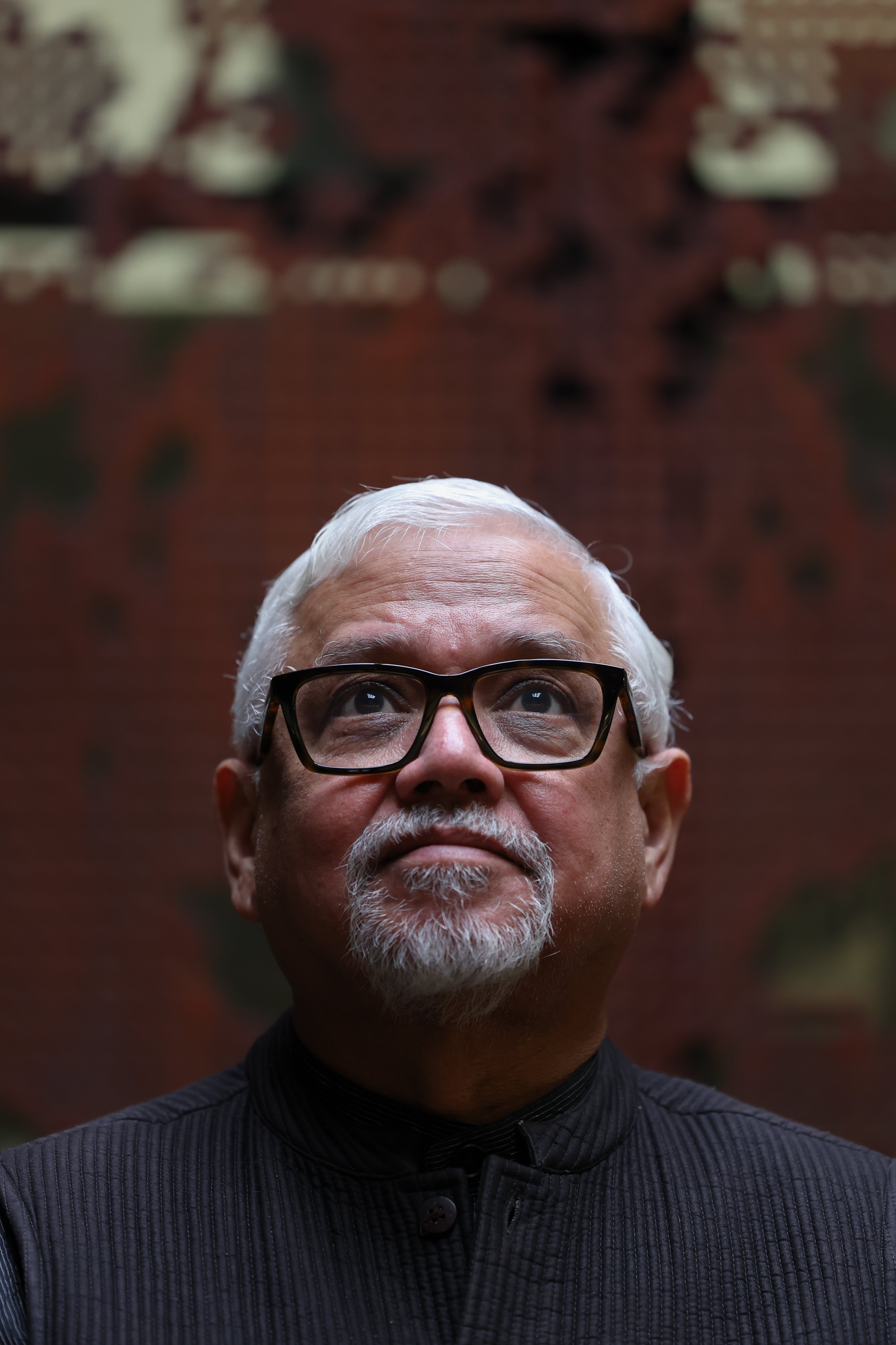 Amitav Ghosh fotografiado en Madrid, el 24 de abril. 