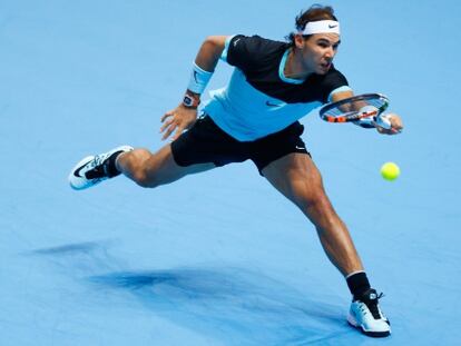 Nadal, durante el partido contra Ferrer.