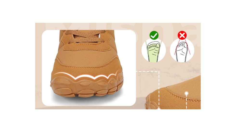 Diseñadas con una puntera ancha.