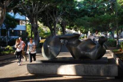 'El guerrero Goslar', en La Rambla de Santa Cruz de Tenerife.