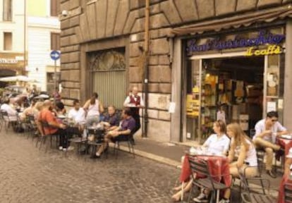 El café Santo Eustachio, en Roma.