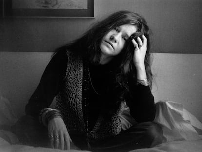 Janis Joplin en Londres, en 1969.