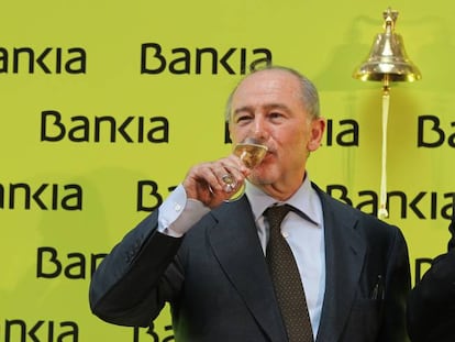 Rodrigo Rato, durante la salida a Bolsa de Bankia.