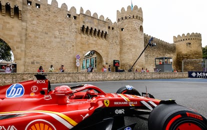 Charles Leclerc durante la clasificacin del Gran Premio de Azerbaiyn