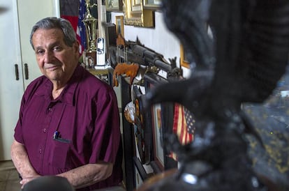 Félix Rodríguez, at his house in Miami.