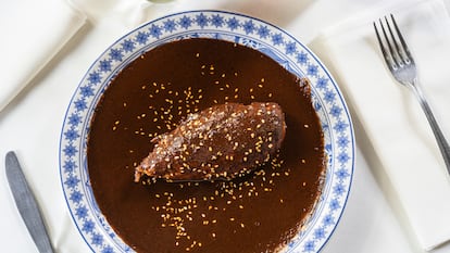 Mole poblano del restaurante Casa Merlos