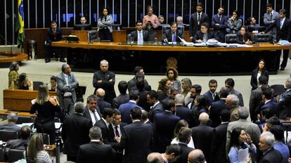 O plen&aacute;rio da C&acirc;mara, em Bras&iacute;lia.