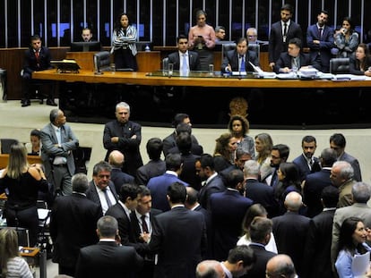 O plen&aacute;rio da C&acirc;mara, em Bras&iacute;lia.