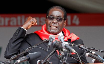 O ex-presidente de Zimbabue, Robert Mugabe, em uma imagem tomada em 2014.