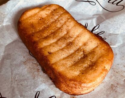 Esta torrija es de las más baratas de la capital y está rica de verdad.