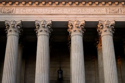 Fachada de la sede del tribunal Supremo de Estados Unidos, en una imagen de archivo.