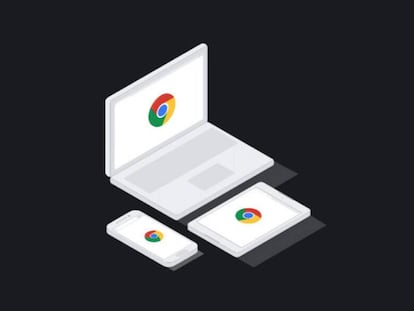 Google Chrome en distintos dispositivos.