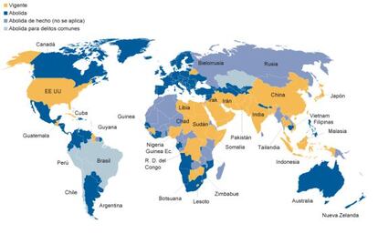 La pena de muerte en el mundo, en 2014.