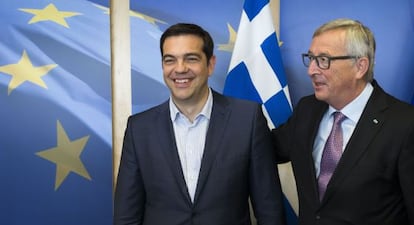 Alexis Tsipras i Jean-Claude Juncker, la setmana passada a Brussel·les.
