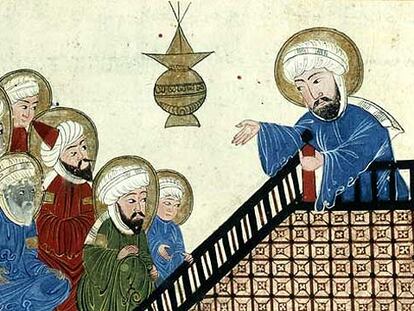 Ilustración persa que muestra al profeta