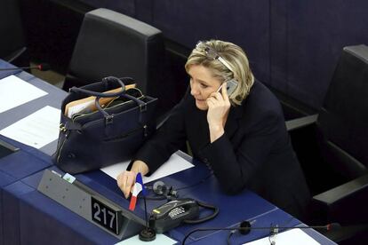 La l&iacute;der del partido franc&eacute;s ultraderechista Frente Nacional, Marine Le Pen.