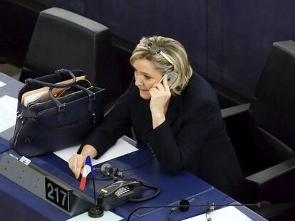 La líder del partido francés ultraderechista Frente Nacional, Marine Le Pen.