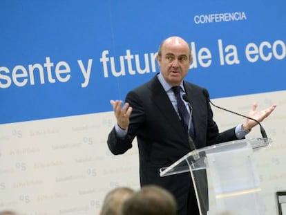 El ministro de Econom&iacute;a, Luis de Guindos.