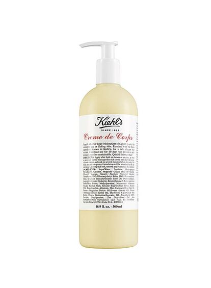 Que tu buen propósito no se quede en el rostro. Creme de Corps de Kiehl's es un delicioso cóctel natural para tu cuerpo.