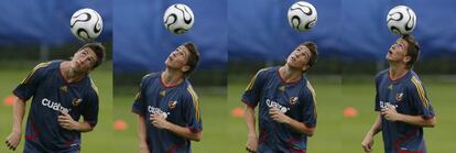 Torres, durante un entrenamiento de la selección española en Kamen (Alemania), en junio de 2006.