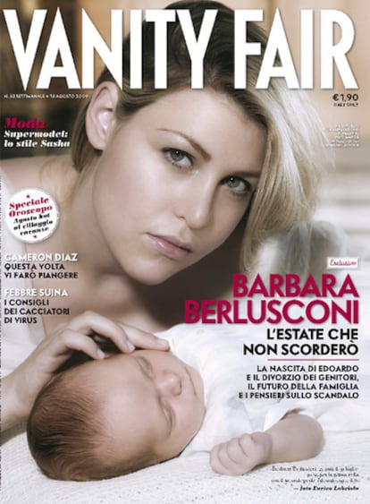 La portada de <i>Vanity Fair Italia</i> que recoge las declaraciones de la hija del primer ministro.
